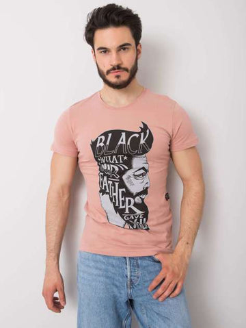 Dirty Pink Aiden Men's Cotton T-shirt.
