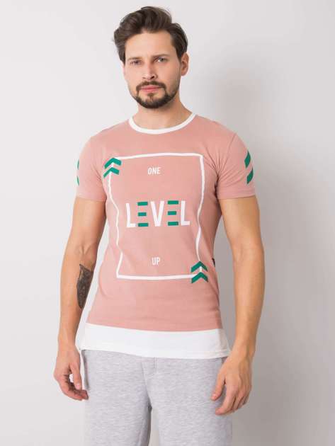 Dirty Pink Cole Print Men's T-shirt.