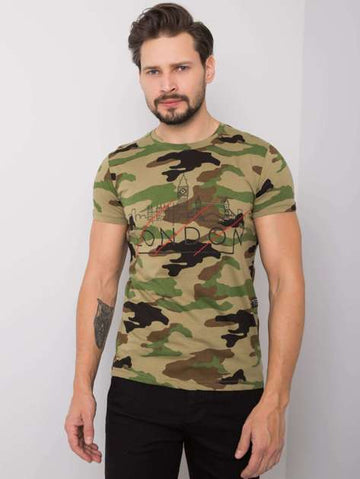 Men's khaki camouflage T-shirt Jason.